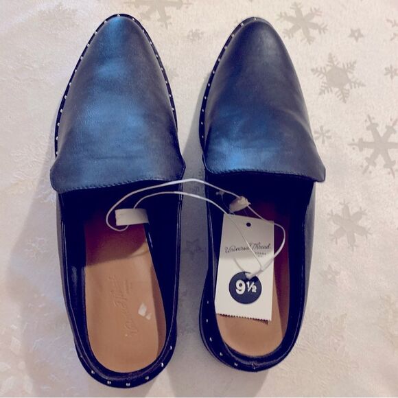 NWT Universal Thread Black Mules Slides Shoes Studded Sz 9.5 Gorgeous - Picture 5 of 7